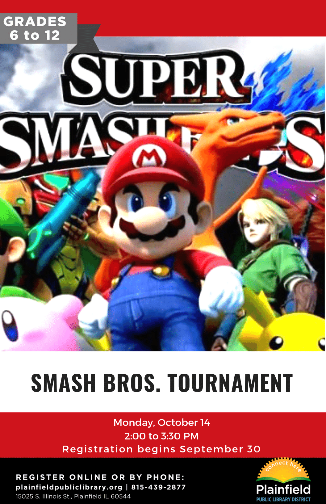 Super Smash Bros. Tournament Plainfield Area Public Library